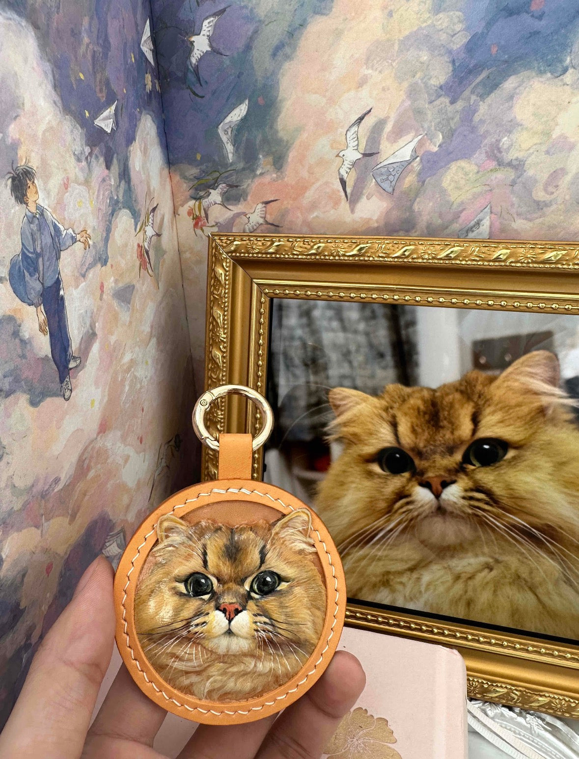 Custom 3D pet leather carvings