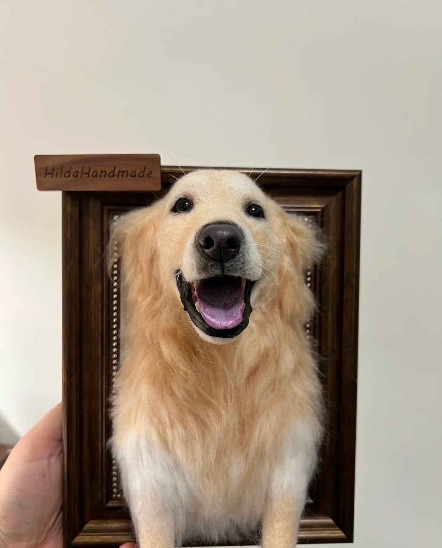 Custom Wool Felt Pet 3D Photo Frame Portrait