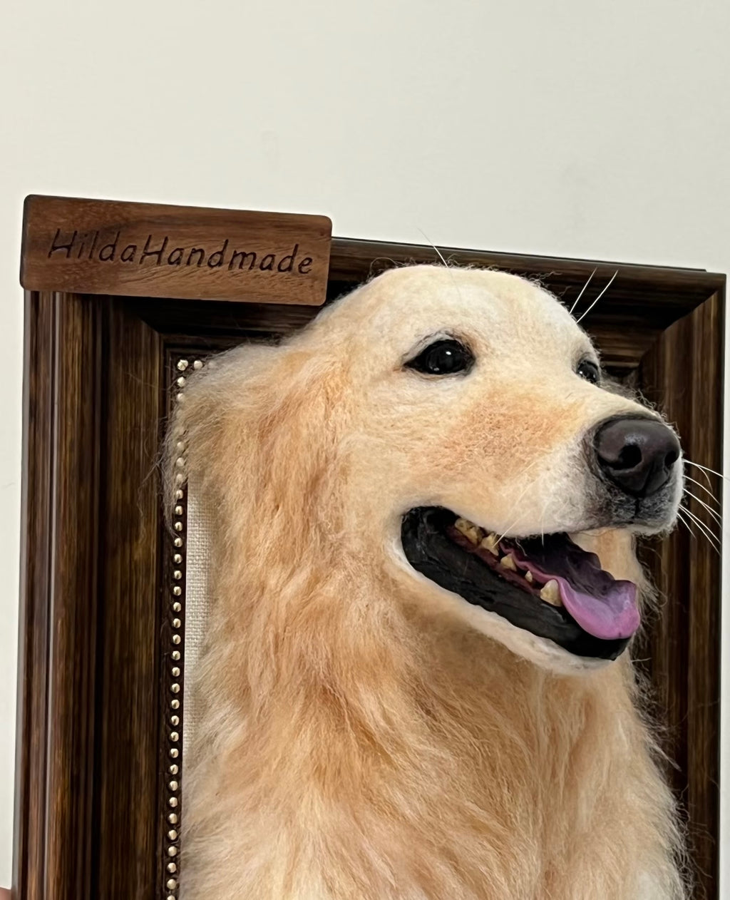 Custom Wool Felt Pet 3D Photo Frame Portrait