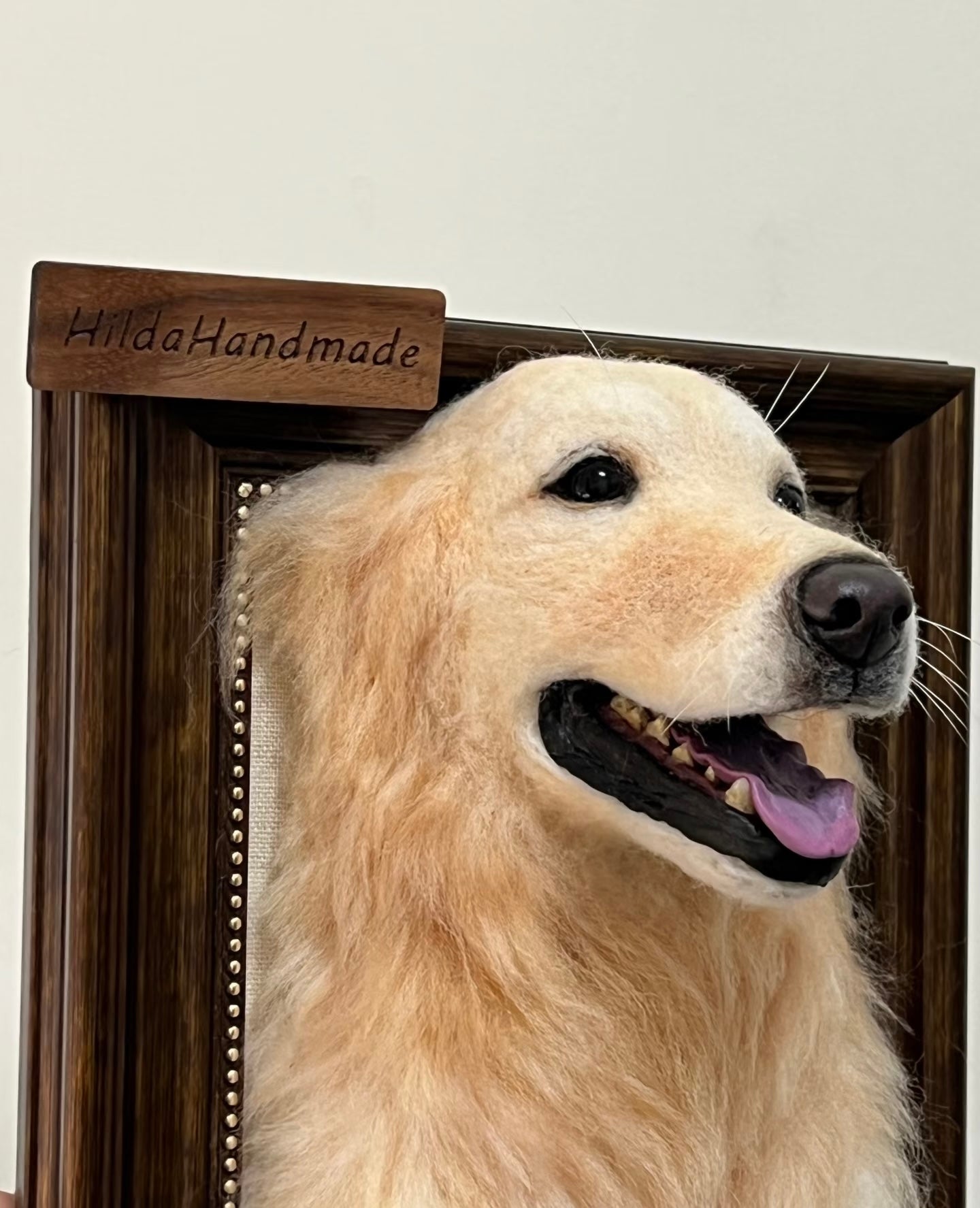 Custom Wool Felt Pet 3D Photo Frame Portrait